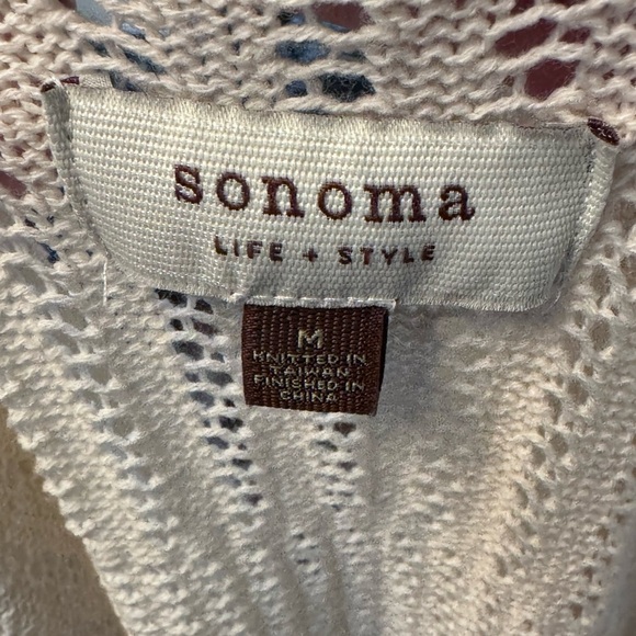 SONOMA Cream Chunky Knit Cardigan Sweater - Picture 12 of 12